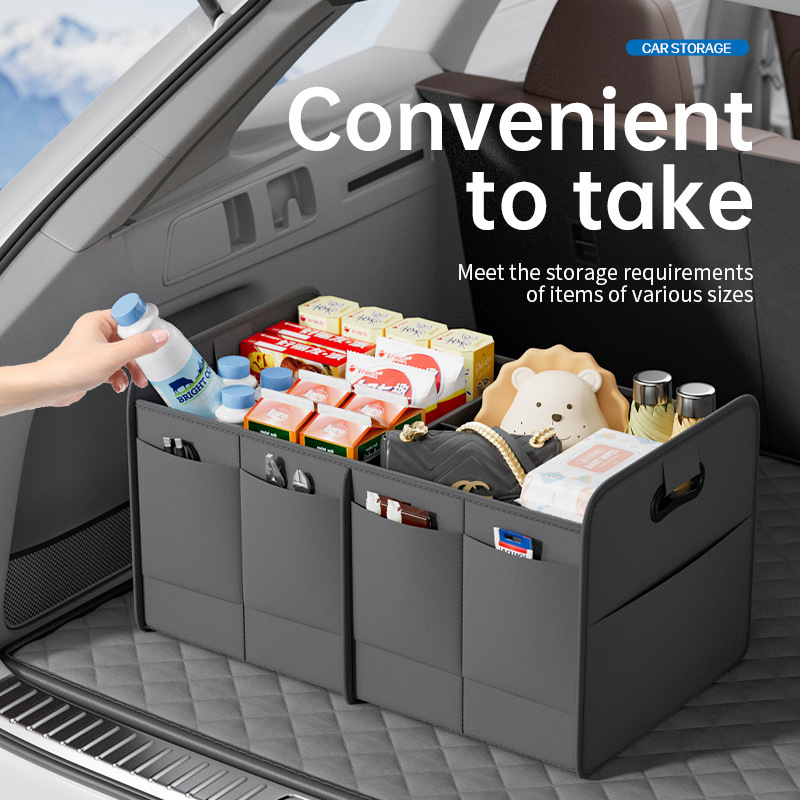 Car Trunk Organizer Foldable Storage Box - Organisateur de coffre de voiture en