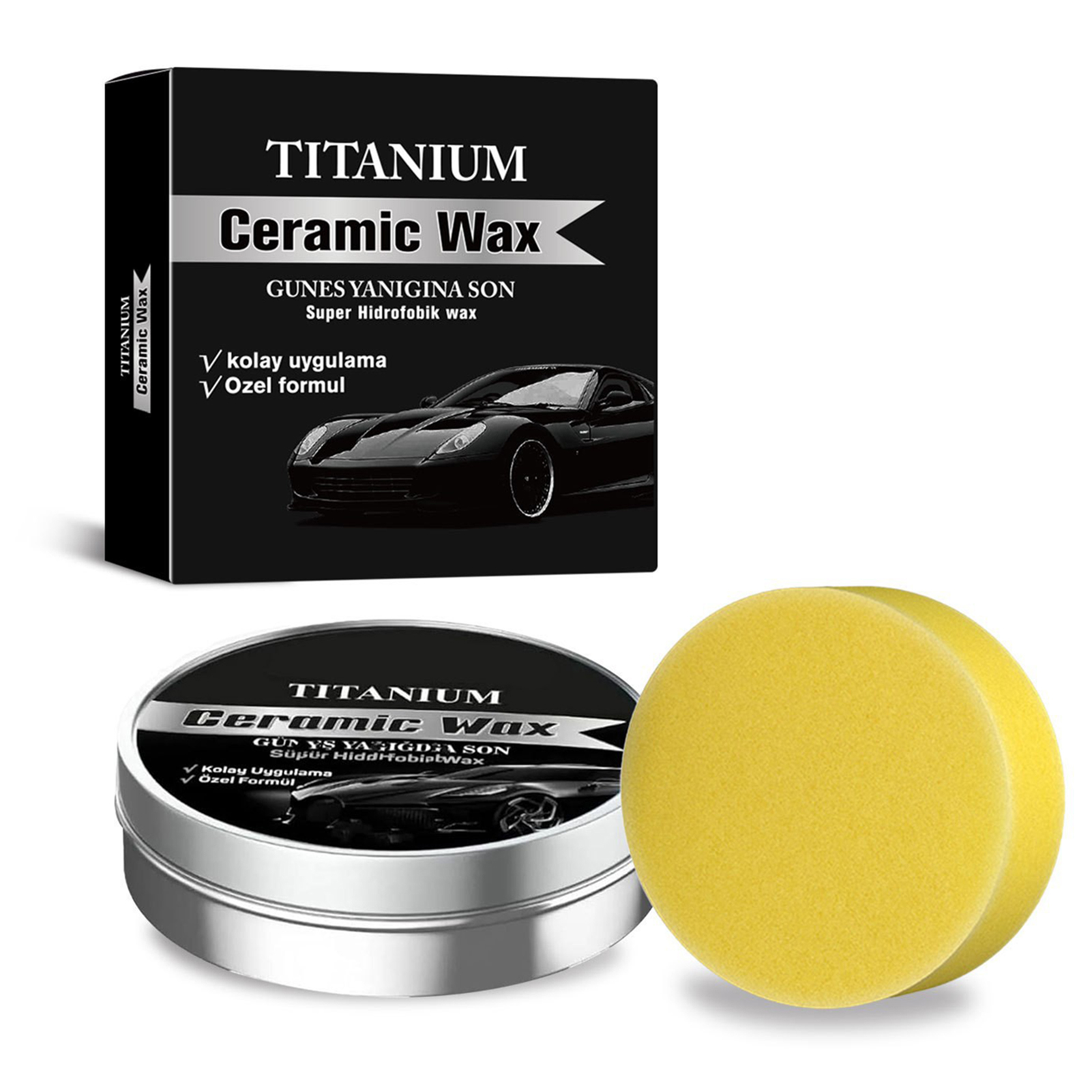 Car Scratch Repair Polishing Wax Paste - Cire céramique en crème 100g, cire