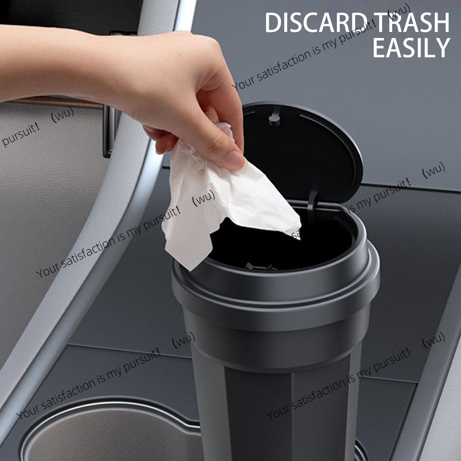 Waterproof Car Trash Can With Lid - ZOCI-porte-gobelet poubelle de voiture polyvalent, étanche