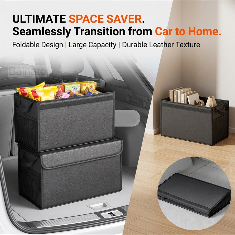 Organisateur de coffre de voit - Car Trunk Organizer Foldable Storage Box avis et prix