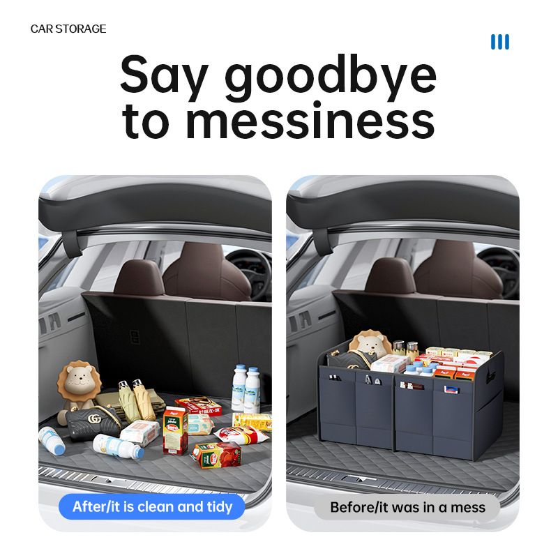 Organisateur de coffre de voit - Car Trunk Organizer Foldable Storage Box avis et prix