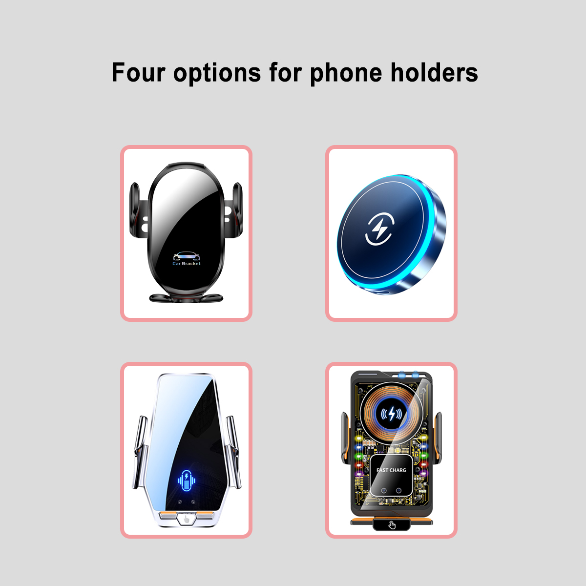 Support de téléphone magnétiqu - Wireless Car Charger Mount Fast Charging avis et prix