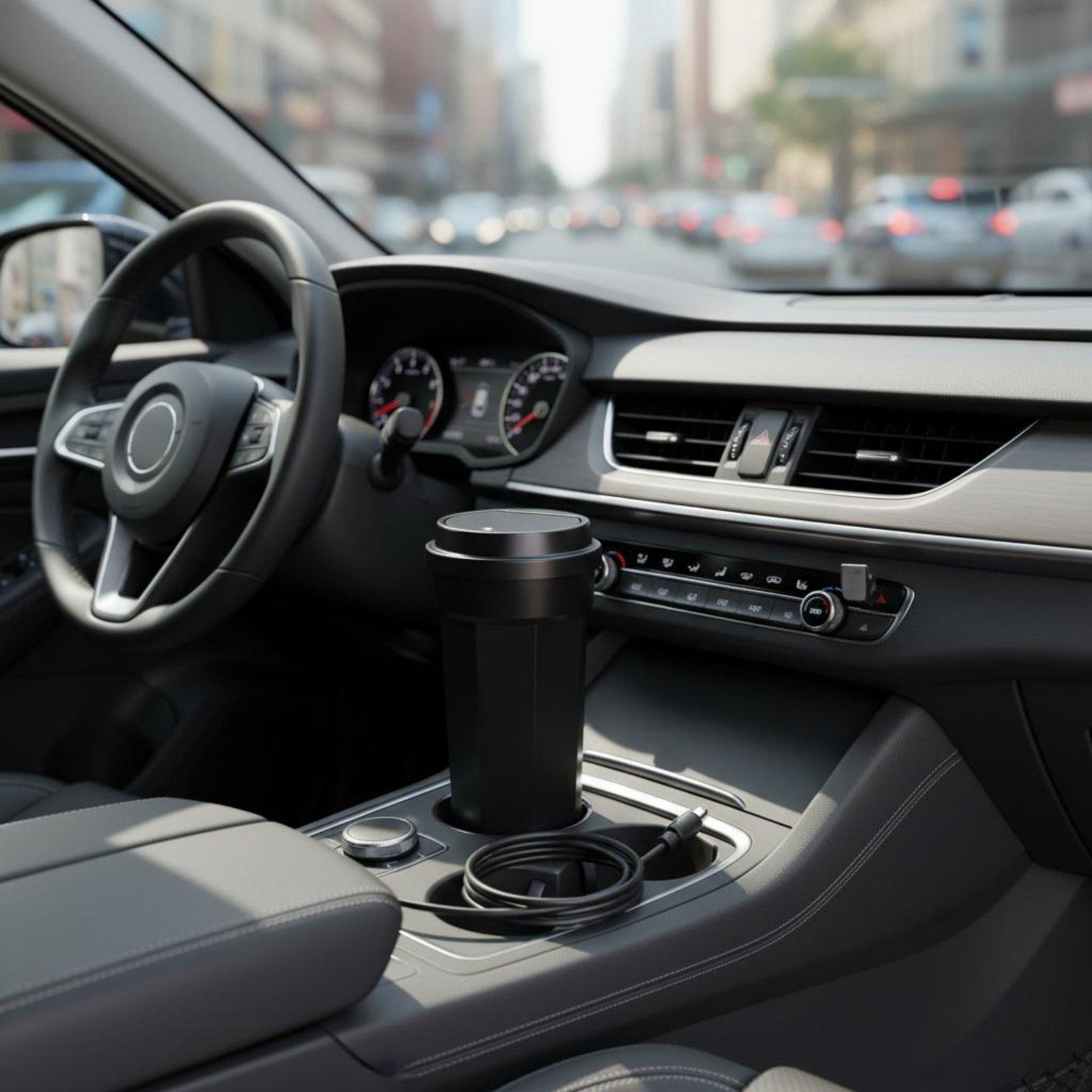 Poubelle de voiture avec couve - Waterproof Car Trash Can With Lid avis et prix