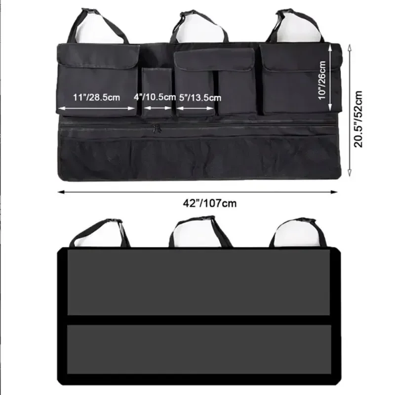 Sac de rangement pour siège ar - Car Trunk Organizer Foldable Storage Box avis et prix