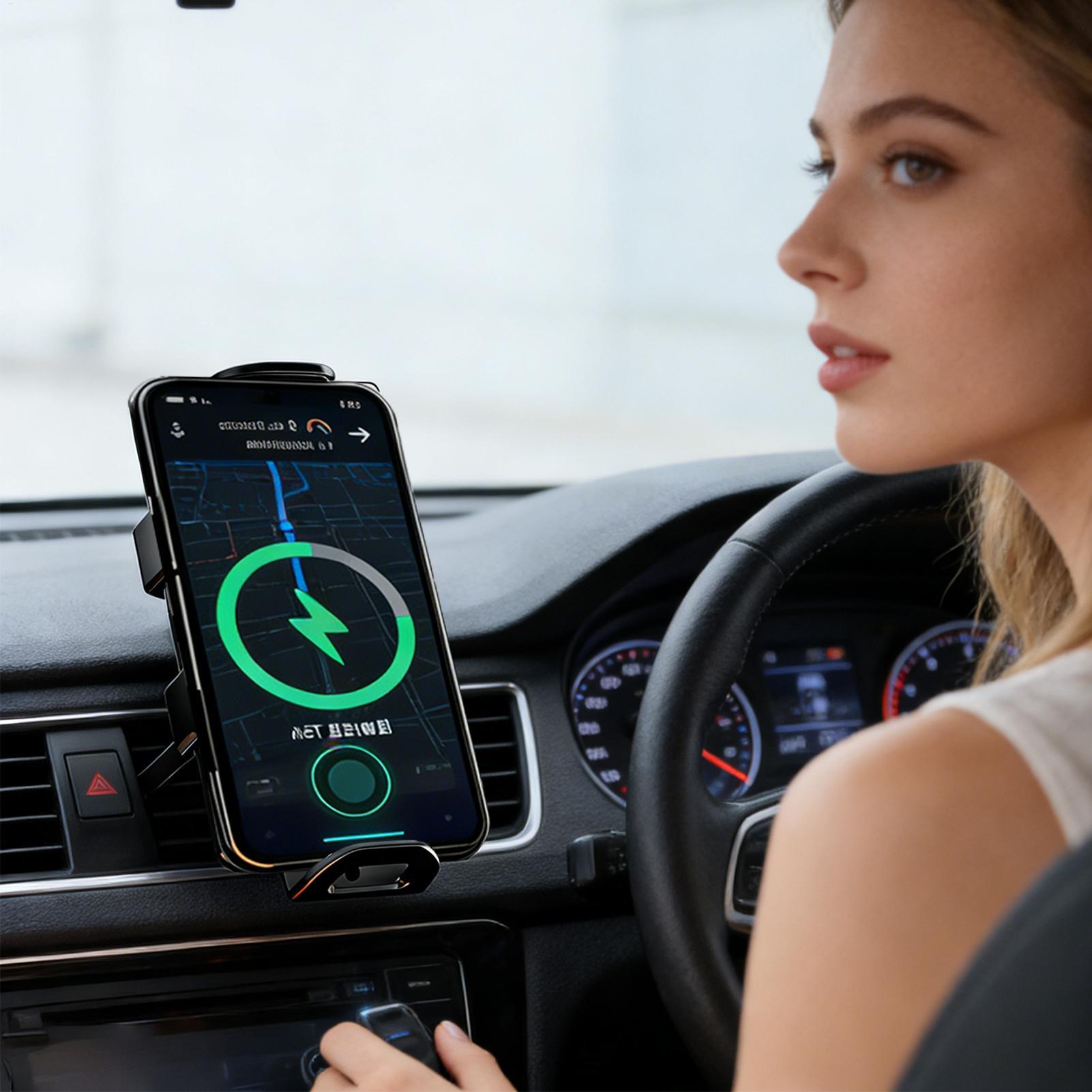 Chargeur sans fil pour voiture - Wireless Car Charger Mount Fast Charging avis et prix