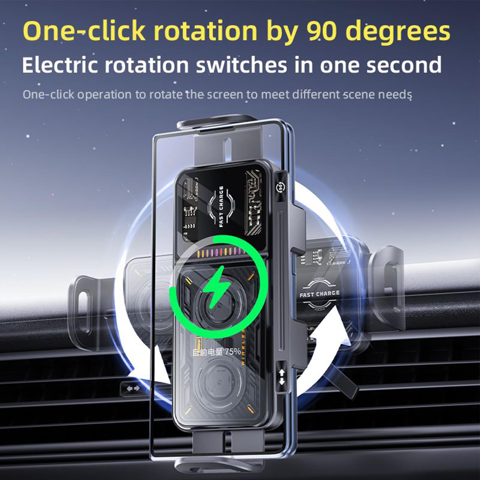 Chargeur sans fil pour voiture - Wireless Car Charger Mount Fast Charging avis et prix