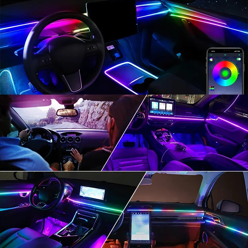 22 en 1, éclairage d'ambiance  - Led Ambient Interior Car Lights App Control avis et prix