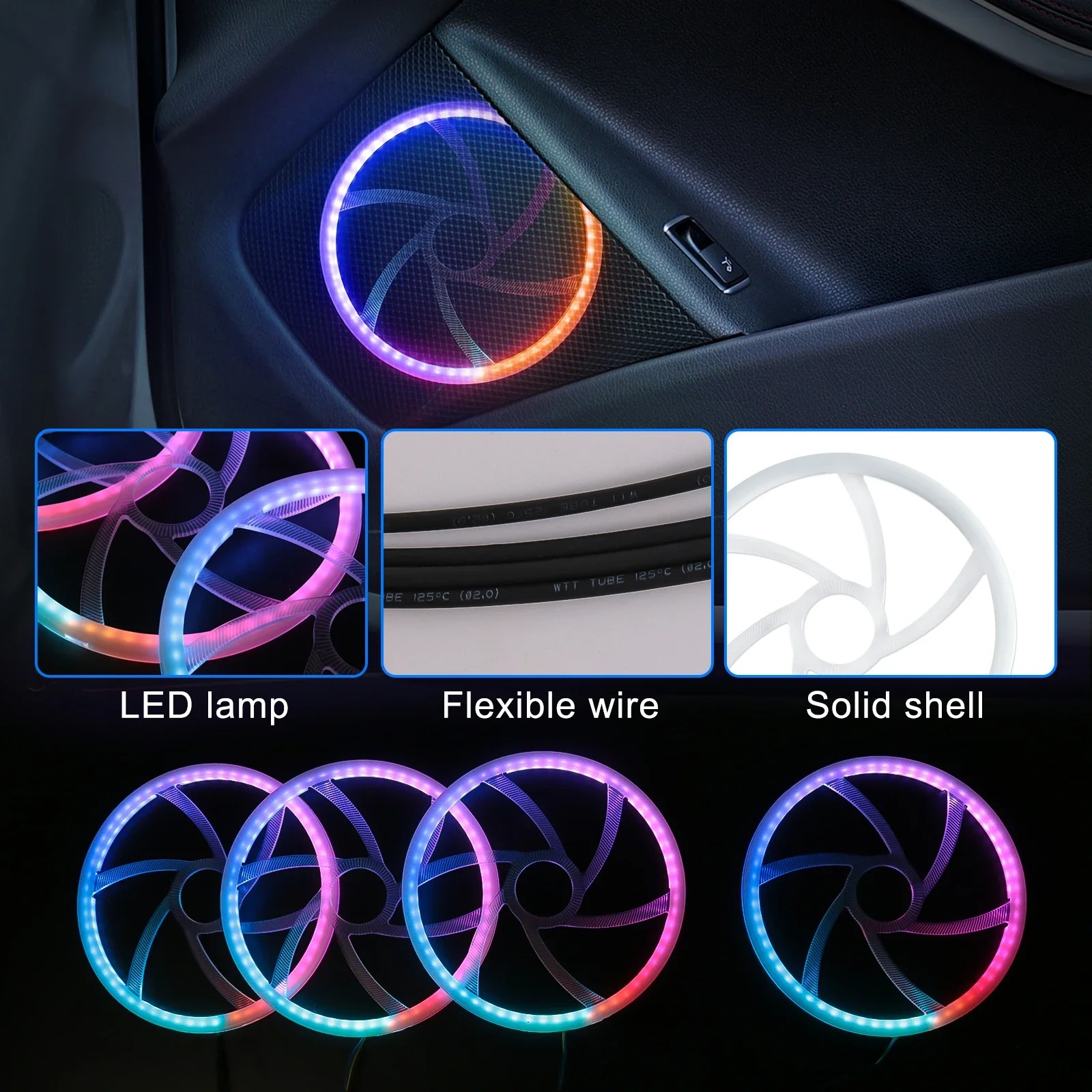 22 en 1, éclairage d'ambiance  - Led Ambient Interior Car Lights App Control avis et prix